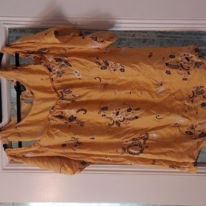 Torrid Open Shoulder Floral Blouse